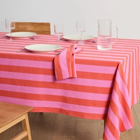 Geweven-geverfd tafelkleed met strepen, 30% gerecycled katoen, MIRELLA