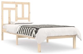 vidaXL Bedframe massief hout 75x190 cm 2FT6 Small Single