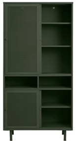Hoge Kast Groen Metaal - 90x40x180cm.