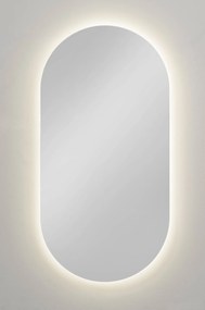 Ben Clip spiegel ovaal met verlichting en anti-condens 40x80 cm