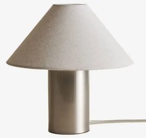 Barak Tafellamp Van Linnen En Ijzer ↑30 Cm - Sklum