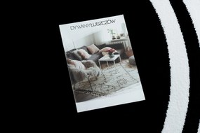 Tapijt HAMPTON Lux ROND zwart