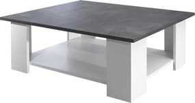 2082A2198X00 salontafel, wit/beton, 89 x 31 x 67 cm