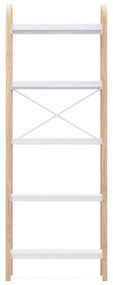 Umbra Bellwood opbergkast 26x61x170cm 5-laags Essenhout Wit/naturel 1016840-668