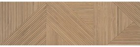 Valence Stripes decor wandtegel 32x100cm bruin