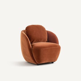 Fauteuil in fluweel, Alpine
