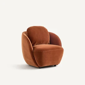 Fauteuil in fluweel, Alpine