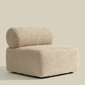 Fauteuil Met Ronde Rugleuning Ivoor