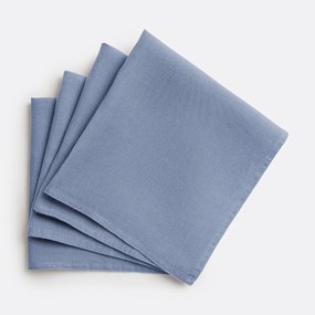 Set van 4 servetten van gewassen linnen Victorine