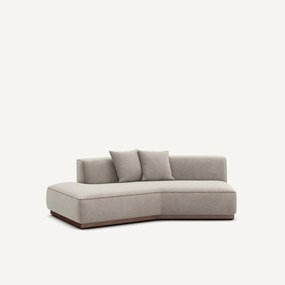 Halve zetel links in chenille fluweel, JACOPO