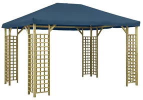 vidaXL Prieel 4x3 m blauw