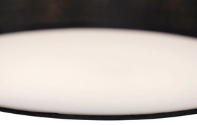 Stoffen Smart plafondlamp met dimmer zwart 30 cm incl. LED RGB - Taiko Modern rond Binnenverlichting Lamp