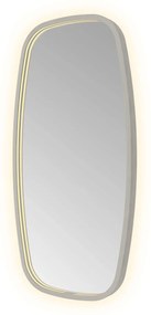 Hotbath &More Contour spiegel deens ovaal 40x80cm geborsteld gunmetal PVD
