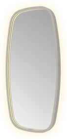 Hotbath &More Contour spiegel deens ovaal 40x80cm geborsteld gunmetal PVD