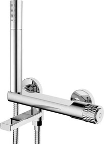 Mexen Diamond badmengkraan met doucheset, chroom - 71530-00