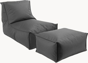 Outdoor zitzak Lounger Der Sundowner met poef & beschermhoezen