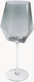 Handgemaakte wijnglazen Diamond, 4-delig