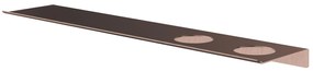 Hotbath &More planchet 60cm met twee uitsparingen voor een zeepdispenser of beker messing geborsteld PVD