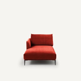 Longchair fluweel, Oscar design E. Gallina