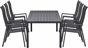 Garden Impressions Siena tuinset 7-delig - Kasper tuintafel 220x93 cm