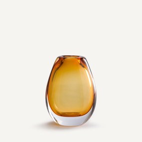 Handgeblazen glazen vaas, H20 cm, Myra
