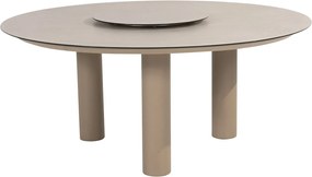 4 Seasons Donato tuintafel Ø160 cm latte incl Lazy Susan