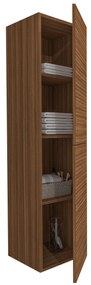 Sanigoods Maisy kolomkast ribbelfront 160cm walnoot