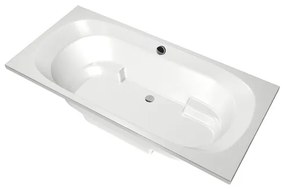 Xenz Kanaga Duobad - 190x90x53 - afvoer Midden - acryl - wit 6863-01
