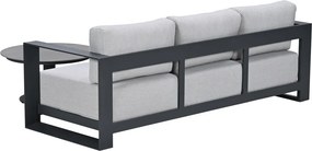 Garden Impressions Malakka loungeset 3-delig chaise longue - donker grijs