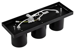 Moderne plafondspot zwart 3-lichts - Tubo