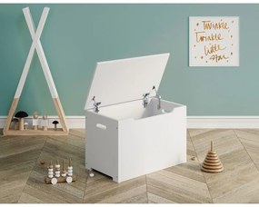 Peuter Wit  Speelgoedkist - Woody 5056231793315 Children's Beds Home Dennenhout