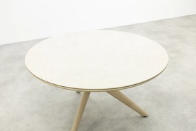Dublin ronde tuintafel Ø120 cm. - Latte