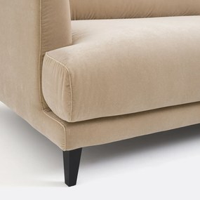 Compacte 2-zitsbank, fluweel, Monza