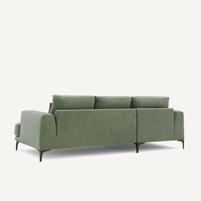 Rechtse hoekbank fluweel, Marsile