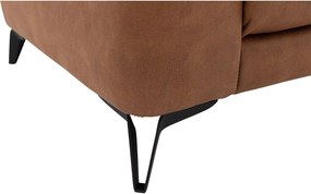 Goossens Excellent Bank Alma cognac, micro leer, 2,5-zits, urban industrieel