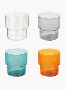 Mondgeblazen waterglazen Gustave, 4 stuks