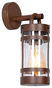 Industriële buiten wandlamp roestbruin IP44 - Ruben Industriele / Industrie / Industrial E27 IP44 Buitenverlichting cilinder / rond