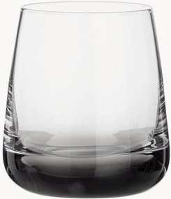 Mondgeblazen waterglas Smoke