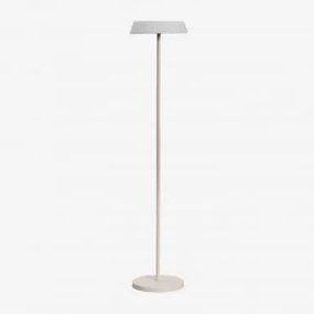 Draadloze Led-zonne-standlamp Van Polyethyleen En Ijzer Ulenia Tapioca Beige - Sklum