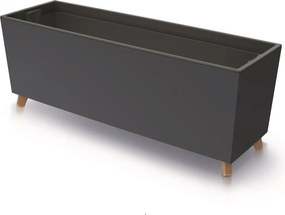 Prosperplast Urbi Case N Plantenbak op pootjes - 77 x 23,5 x 30 cm - Antraciet