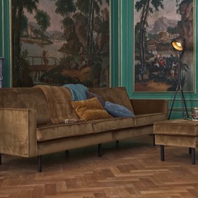 BePureHome Rodeo Velvet 3-zits Bank Fluweel Honing Geel
