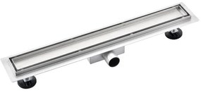 Saniclass 2.0 douchegoot 90cm - met tegelrooster - met vloerflens - RVS YZ-A60-Basic-drain