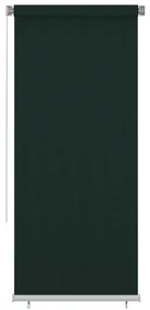 vidaXL Rolgordijn voor buiten 100x230 cm HDPE donkergroen