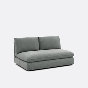 2-zits bankelement voor modulaire sofa, in gestructureerde stof, Malo