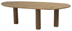 Taste by 4 Seasons Estate tuintafel amber met teak blad in mangovorm 240 x 105 cm Tuintafel houtkleur weerbestendig