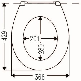 Mueller Toza Sand softclose toiletzitting met Quick-Release