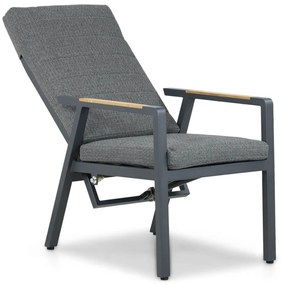 Tuinset 6 personen 240 cm Aluminium/teak Grijs Lifestyle Garden Furniture Marseille/Borello