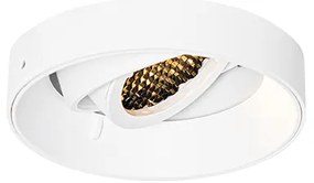 Set van 6 Moderne inbouwspot wit GU10 rond trimless - Oneon Honey GU10 Binnenverlichting Lamp