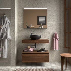 Muebles Hoyo wastafelblad 60cm walnoot