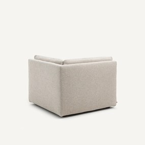 Modulaire 90° hoek in viscose met structuur en linnen, GIULIANO